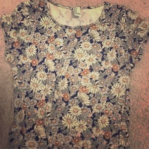 Forever 21 Flowered Crop Top